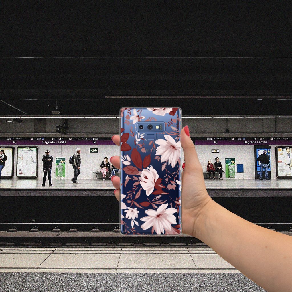 Hoesje maken Samsung Galaxy Note 9 Watercolor Flowers