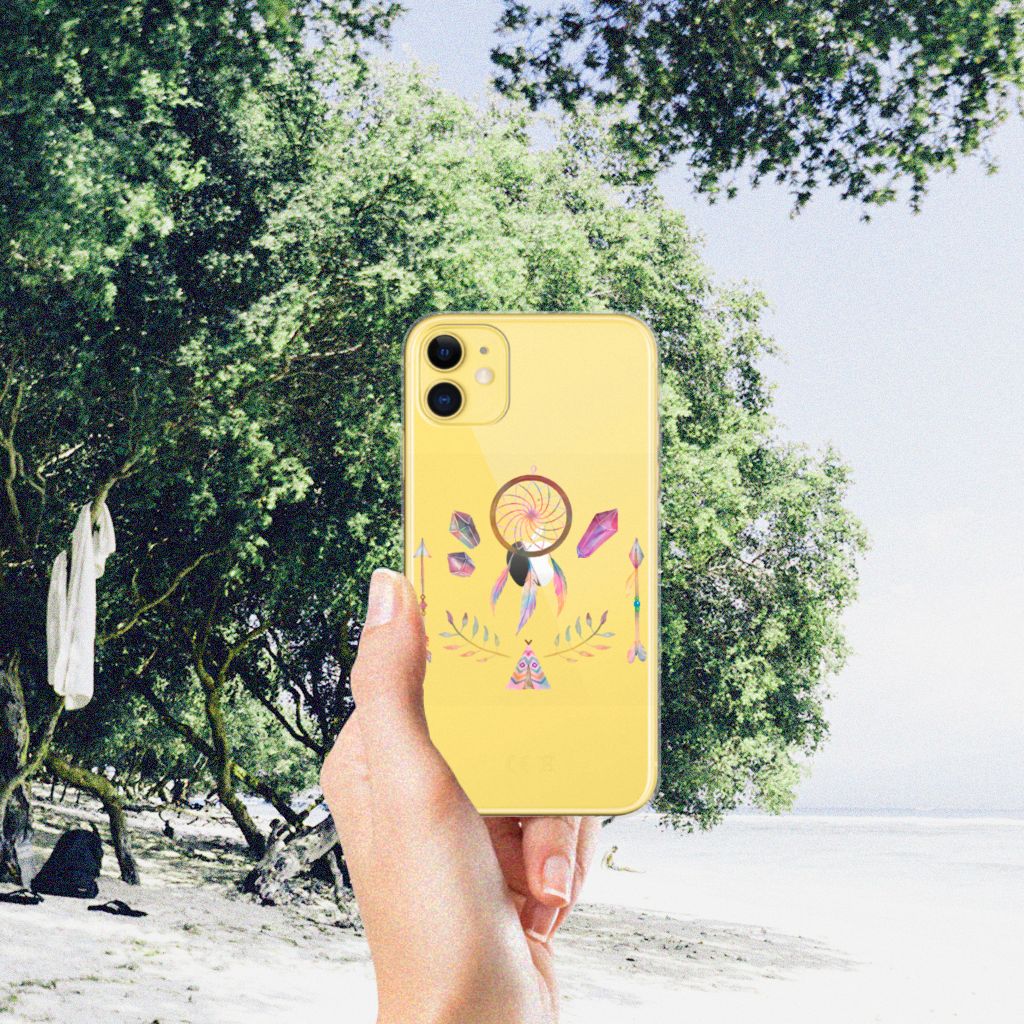 Apple iPhone 11 Telefoonhoesje met Naam Boho Dreamcatcher