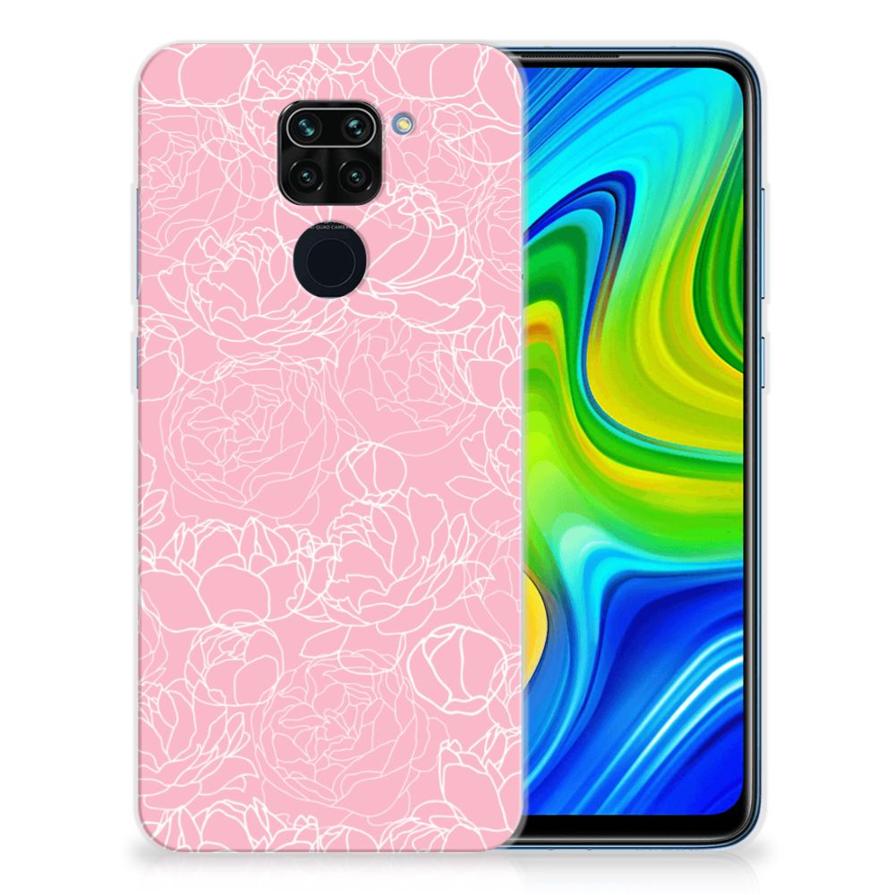 Xiaomi Redmi Note9 TPU Case White Flowers B2C Telecom