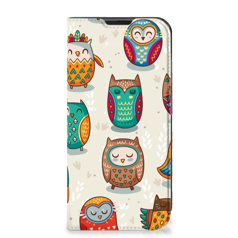 Samsung Galaxy Xcover 6 Pro Hoesje maken Vrolijke Uilen - B2C Telecom