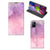 Bookcase Samsung Galaxy M51 Pink Purple Paint