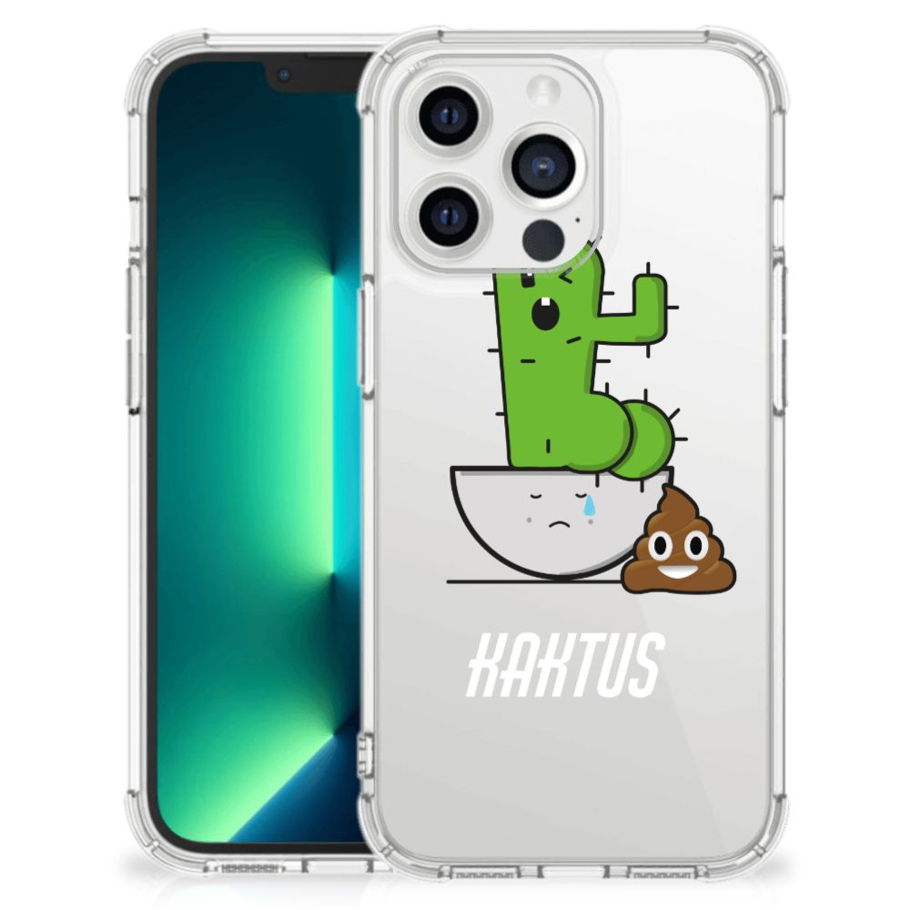 iPhone 13 Pro Max Stevig Bumper Hoesje Cactus Poo - B2C Telecom
