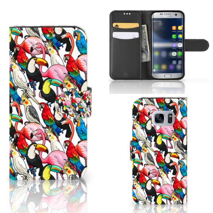 Samsung Galaxy S7 Telefoonhoesje met Pasjes Birds