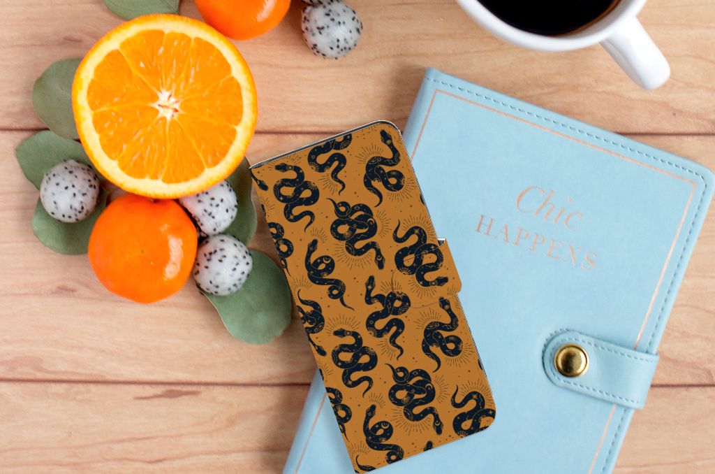Telefoonhoesje met Pasjes voor Samsung Galaxy A53 Snakes
