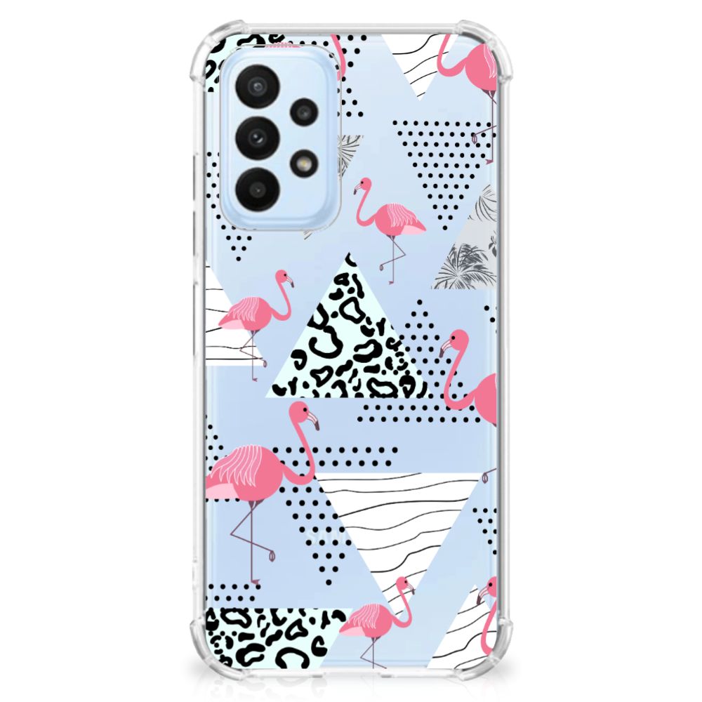 Samsung Galaxy A23 Case Anti-shock Flamingo Triangle - B2C Telecom