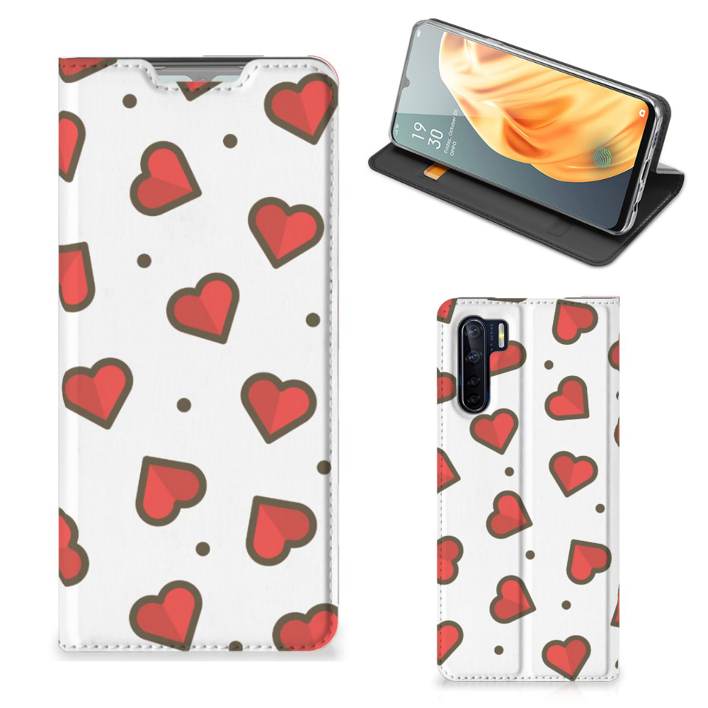OPPO Reno3 | A91 Hoesje met Magneet Hearts - B2C Telecom