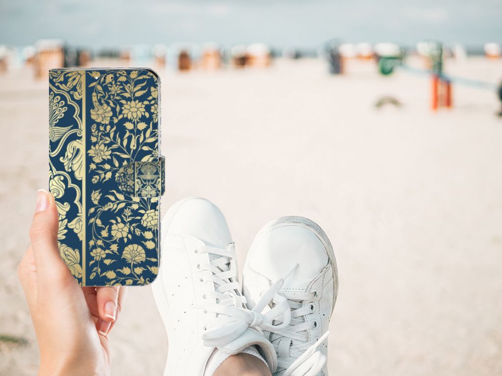 Motorola Moto G7 | G7 Plus Hoesje Beige Flowers