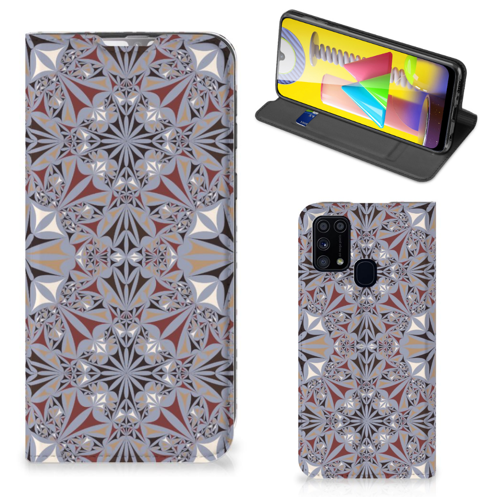 Samsung Galaxy M31 Standcase Flower Tiles - B2C Telecom