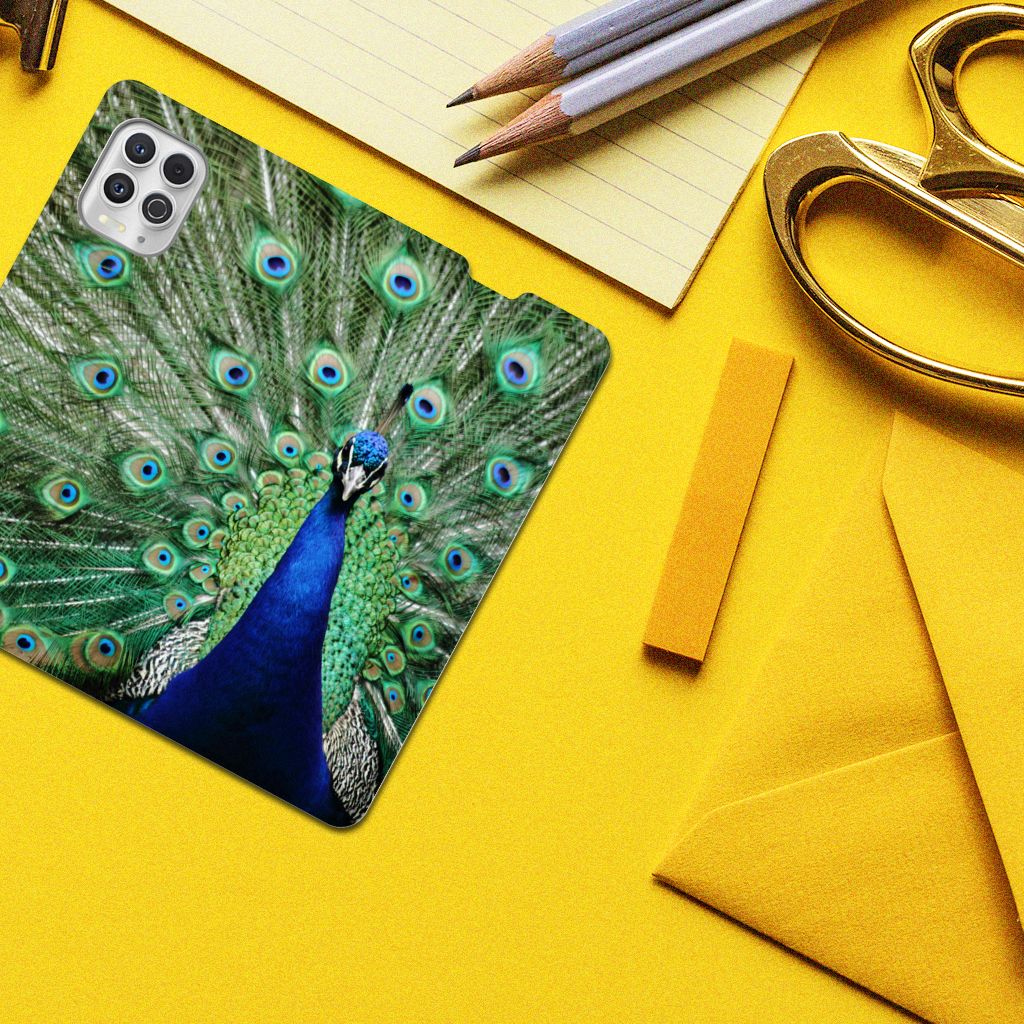 Motorola Moto G100 Hoesje maken Pauw - B2C Telecom
