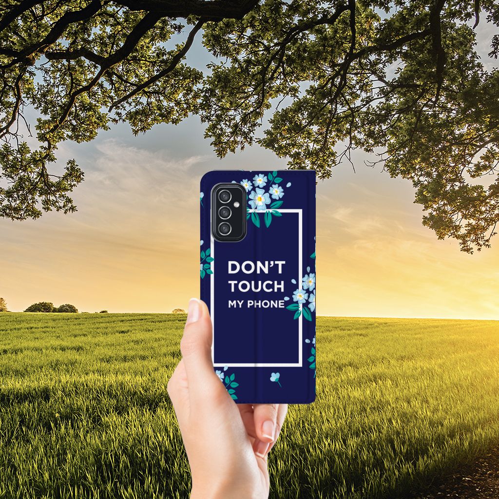 Samsung Galaxy M52 Design Case Flowers Blue DTMP - B2C Telecom