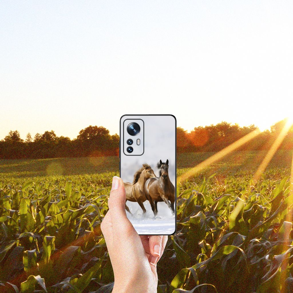 Xiaomi 12 | 12X Dierenprint Telefoonhoesje Paarden B2C Telecom