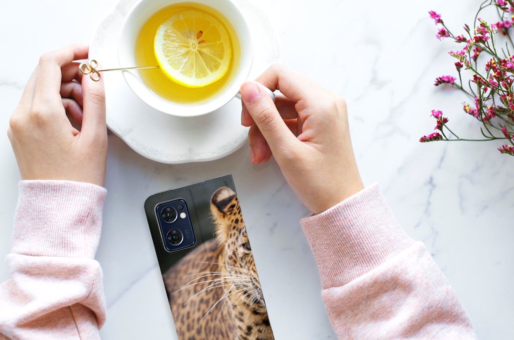 OPPO Find X5 Lite | Reno7 5G Hoesje maken Luipaard - B2C Telecom