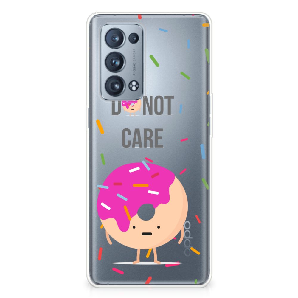 OPPO Reno 6 Pro Plus 5G Siliconen Case Donut Roze
