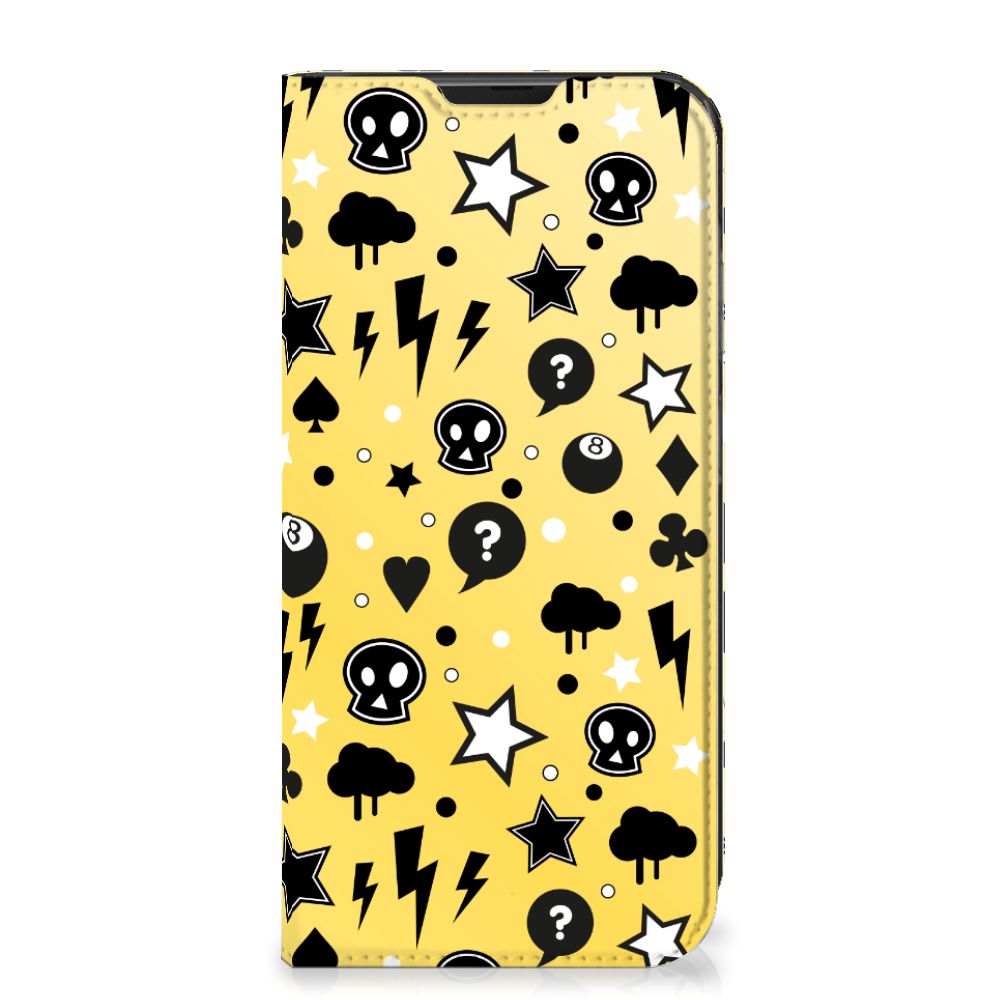 Mobiel BookCase Samsung Galaxy Xcover 6 Pro Punk Geel - B2C Telecom