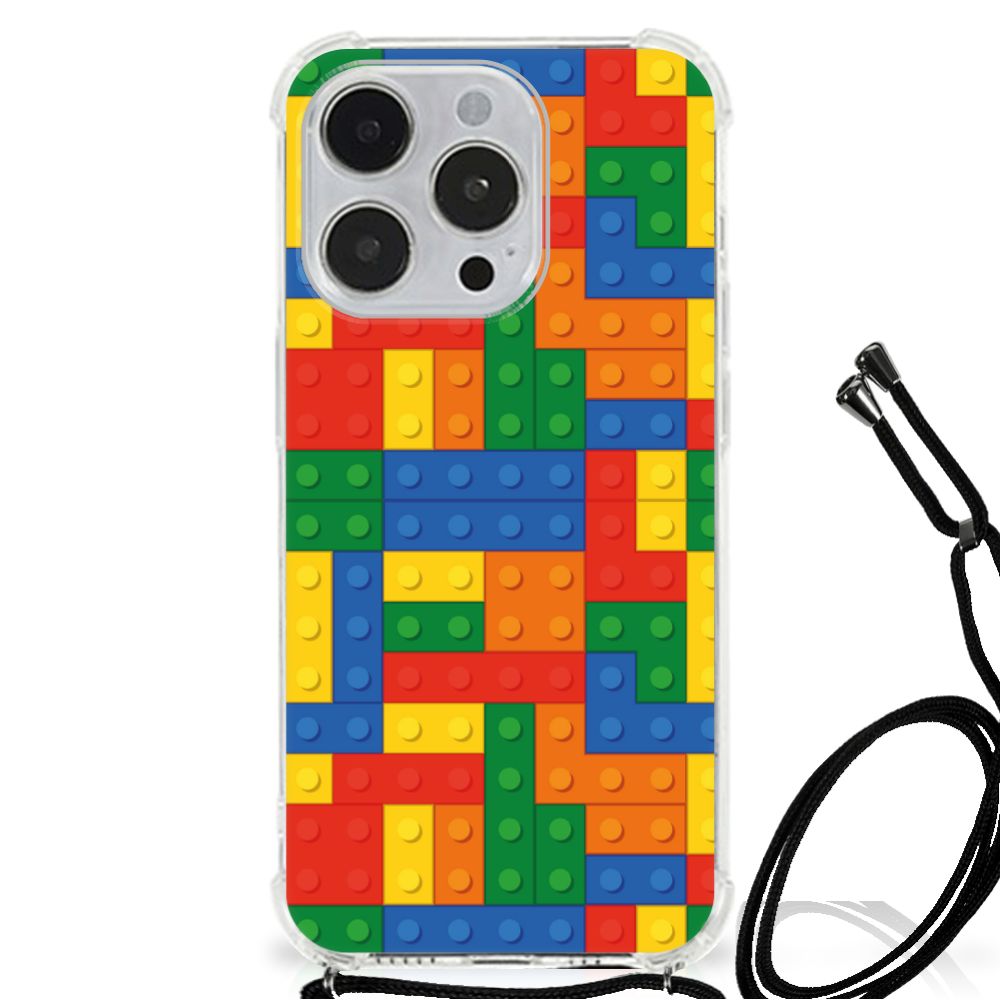 iPhone 14 Pro Max Doorzichtige Silicone Hoesje Blokken