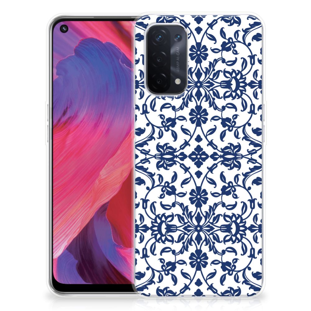 OPPO A93 5G TPU Case Flower Blue