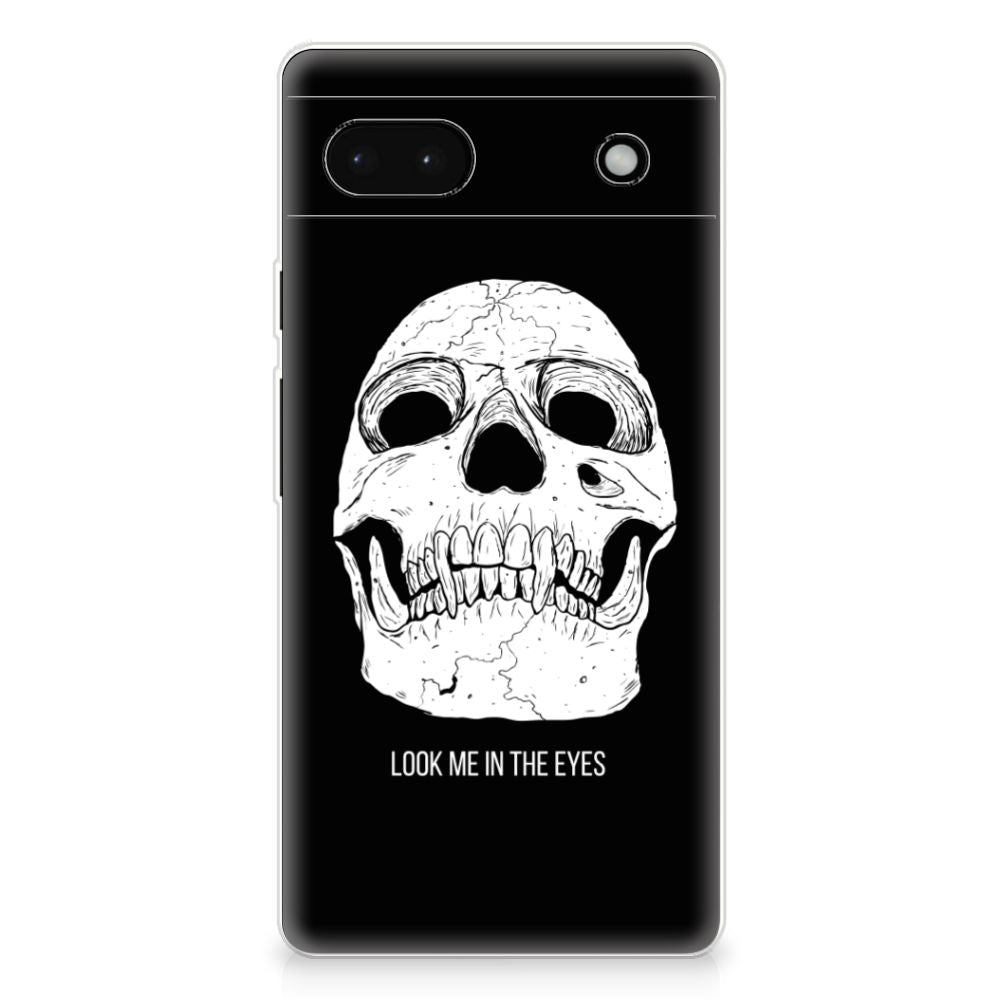 Silicone Back Case Google Pixel 6A Skull Eyes B2C Telecom