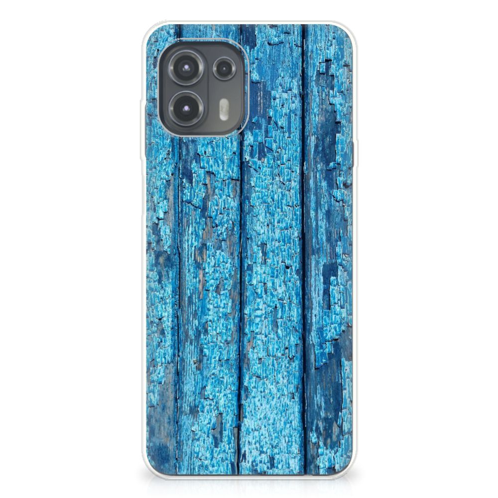 Motorola Edge 20 Lite Bumper Hoesje Wood Blue B2C Telecom