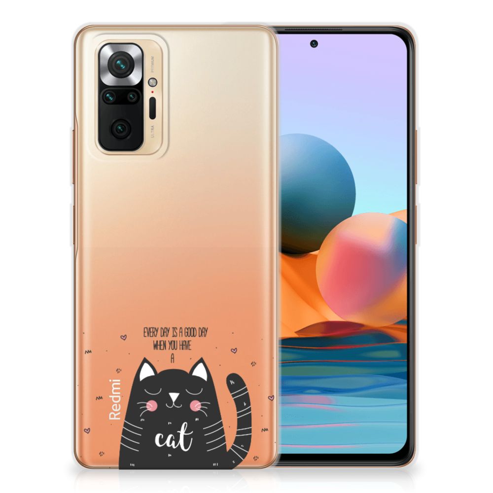 Xiaomi Redmi Note 10 Pro Telefoonhoesje met Naam Cat Good Day B2C Telecom
