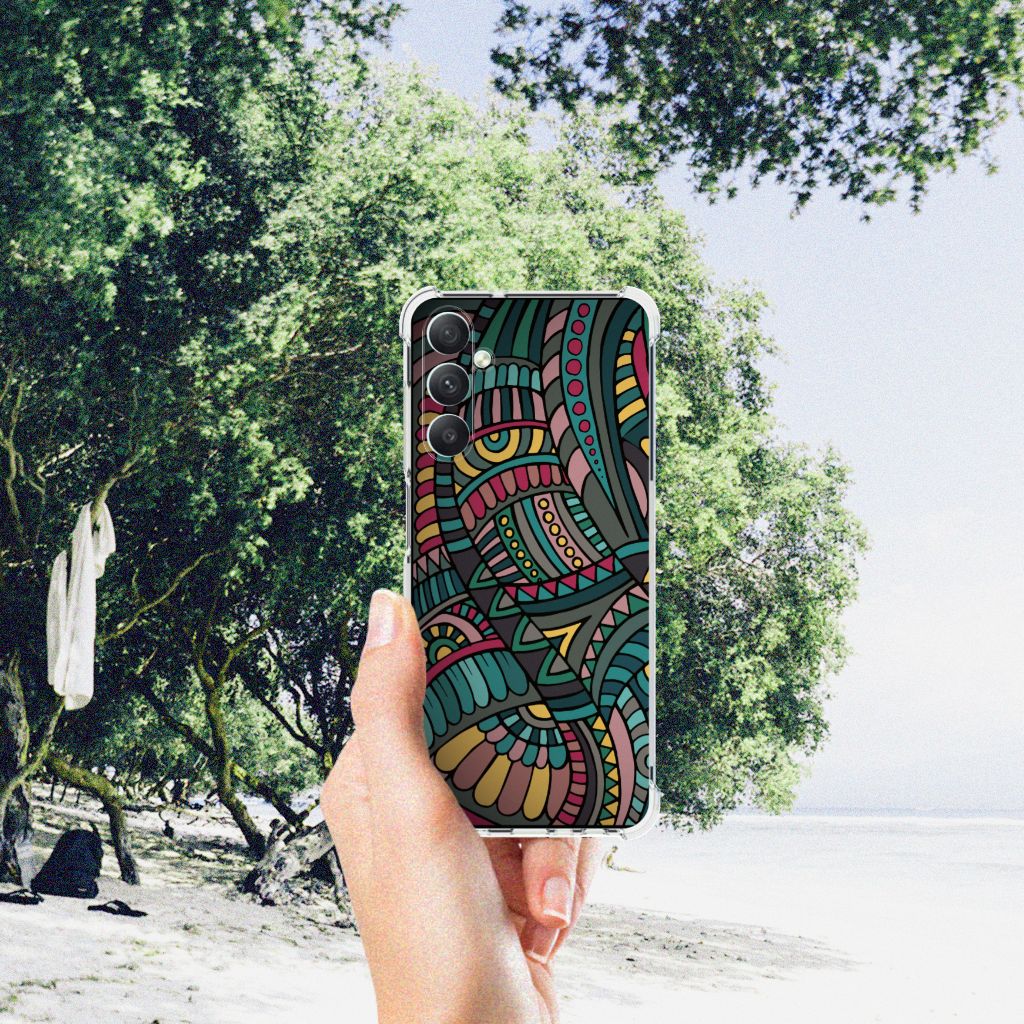 Samsung Galaxy A05s Doorzichtige Silicone Hoesje Aztec B2C Telecom