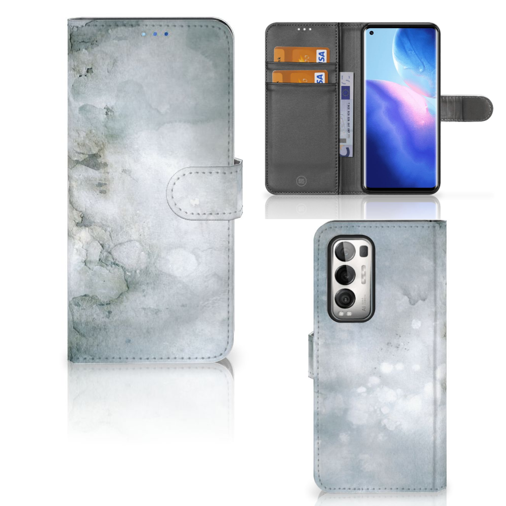 Hoesje OPPO Find X3 Neo 5G Painting Grey