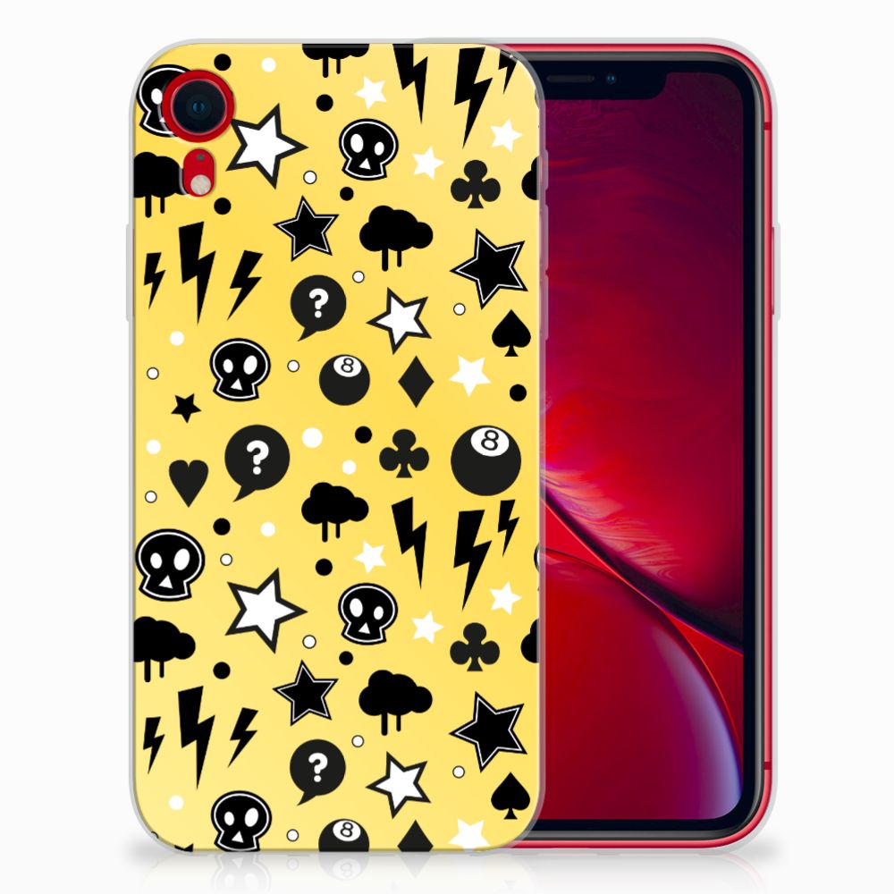 Silicone Back Case Apple iPhone Xr Punk Geel
