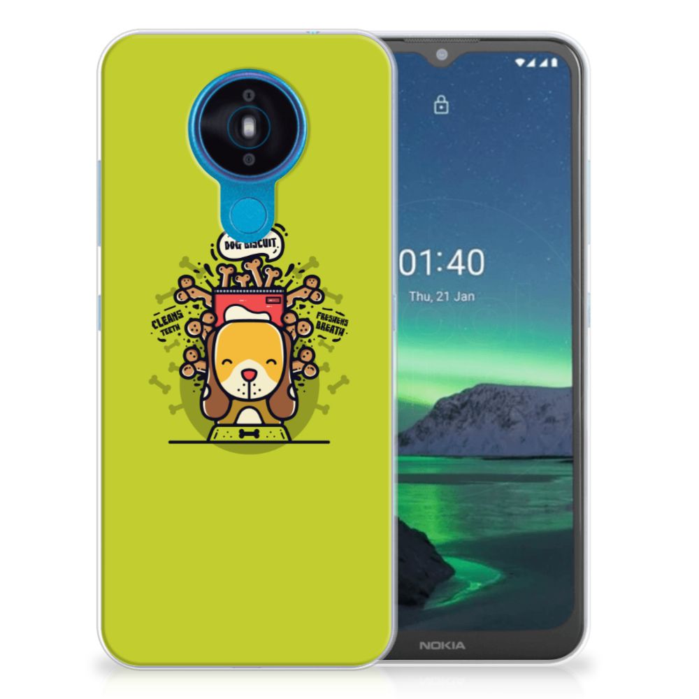 Nokia 1.4 Telefoonhoesje met Naam Doggy Biscuit B2C Telecom