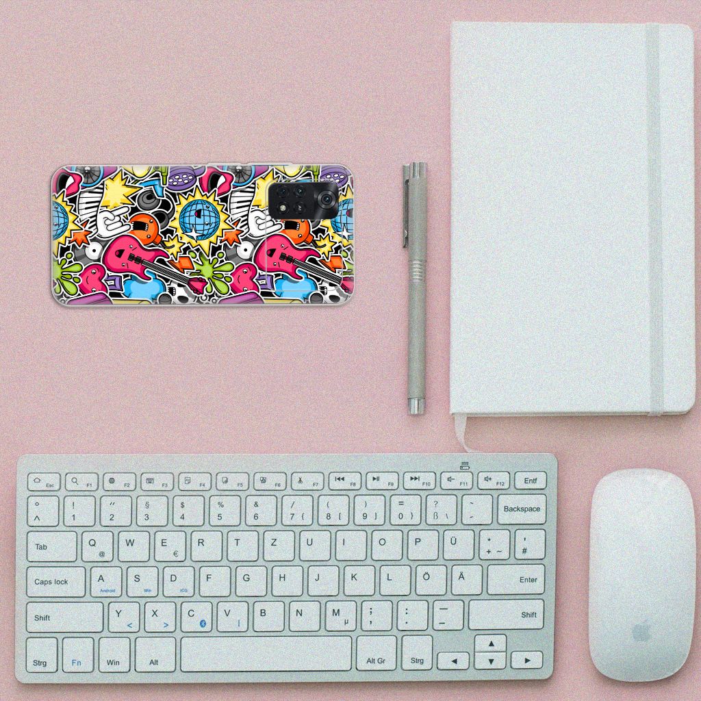 Xiaomi Poco M4 Pro 4G Silicone Back Cover Punk Rock B2C Telecom