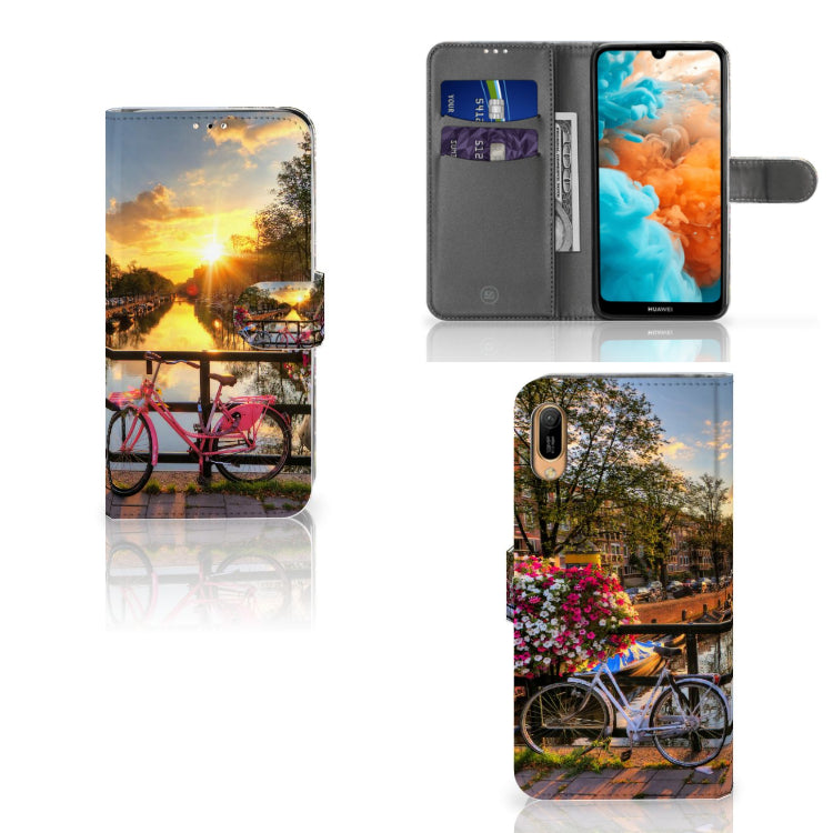 Huawei Y6 (2019) Flip Cover Amsterdamse Grachten