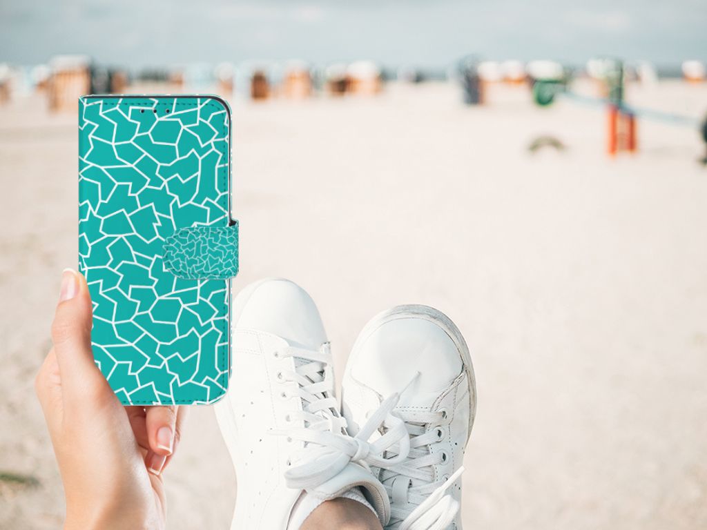 Samsung Galaxy M10 Hoesje Cracks Blue