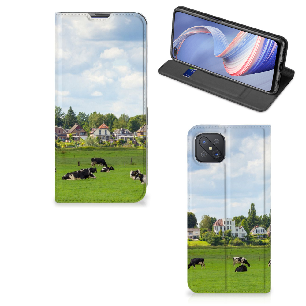 OPPO Reno4 Z 5G Hoesje maken Koeien - B2C Telecom