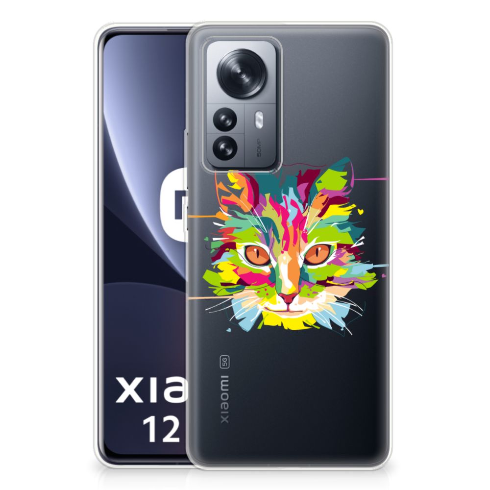 Xiaomi 12 Pro Telefoonhoesje met Naam Cat Color B2C Telecom