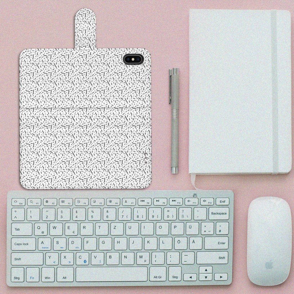 Apple iPhone Xs Max Telefoon Hoesje Stripes Dots