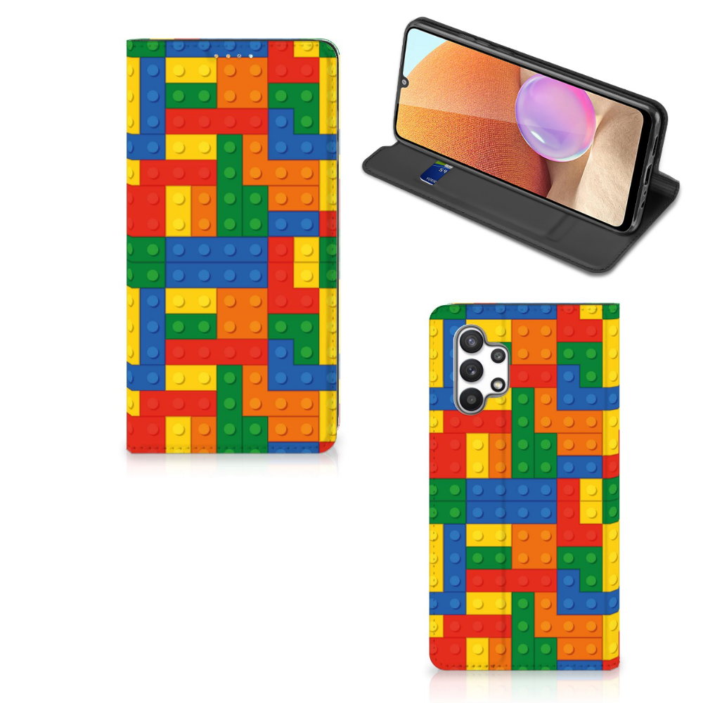 Samsung Galaxy A32 4G | A32 5G Enterprise Editie Hoesje met Magneet Blokken