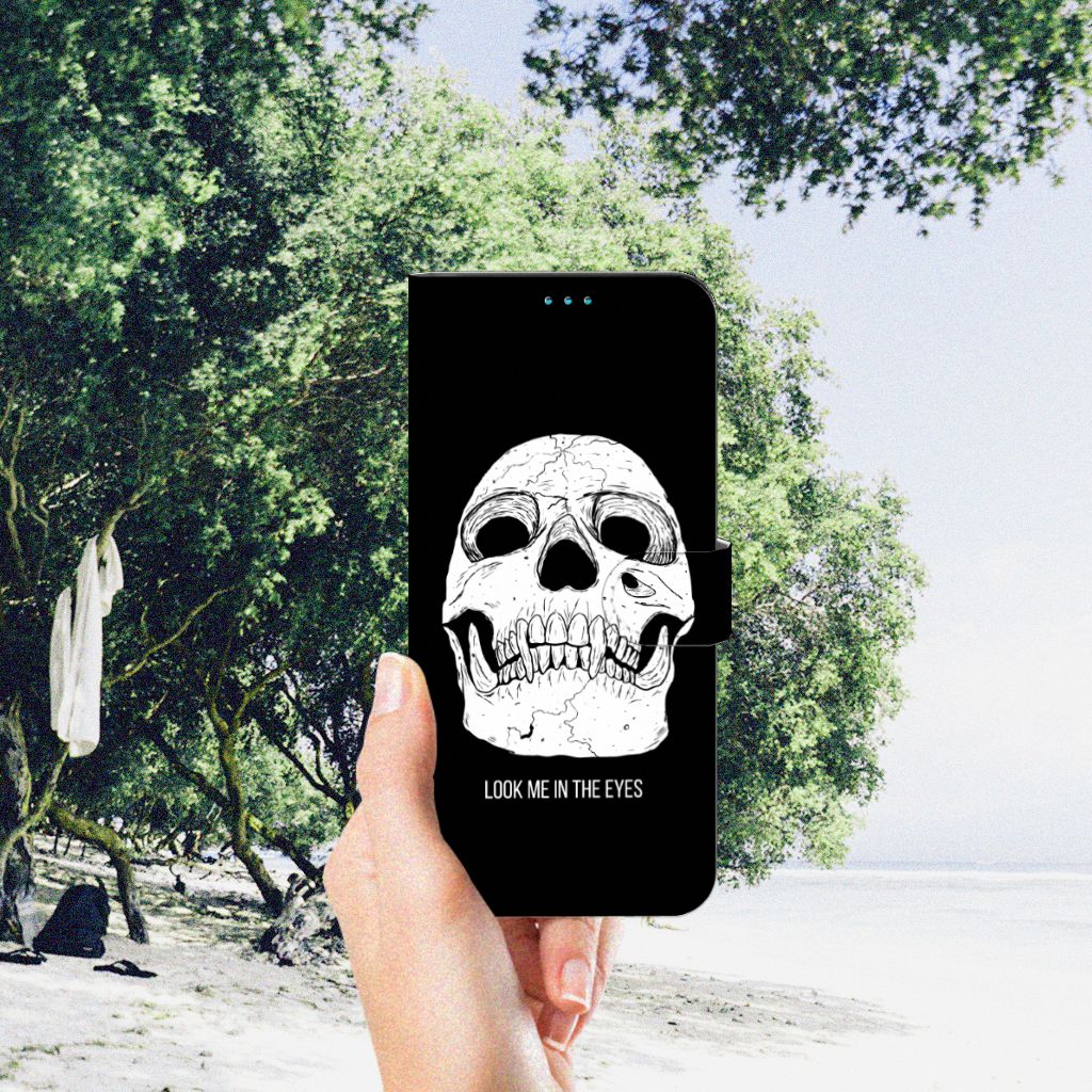 Telefoonhoesje met Naam Motorola Moto G51 5G Skull Eyes