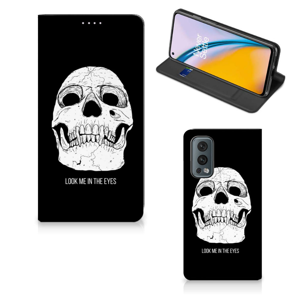 Mobiel BookCase OnePlus Nord 2 5G Skull Eyes