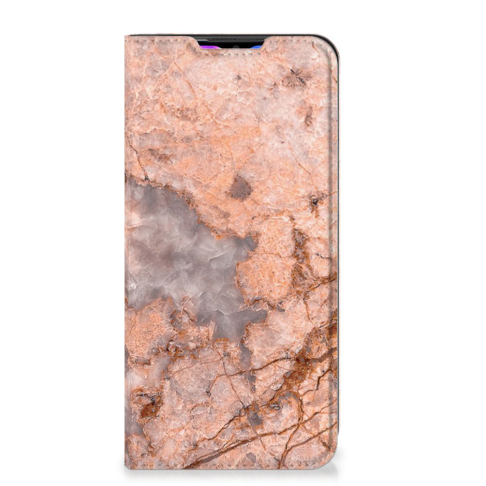 Xiaomi Redmi 9 Standcase Marmer Oranje - B2C Telecom