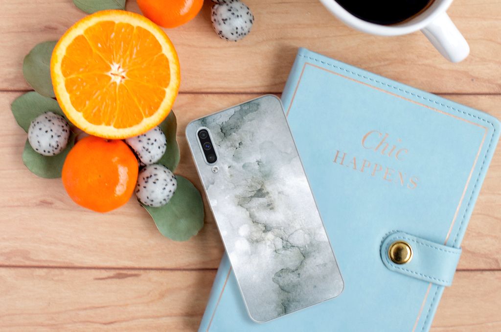 Hoesje maken Samsung Galaxy A50 Painting Grey