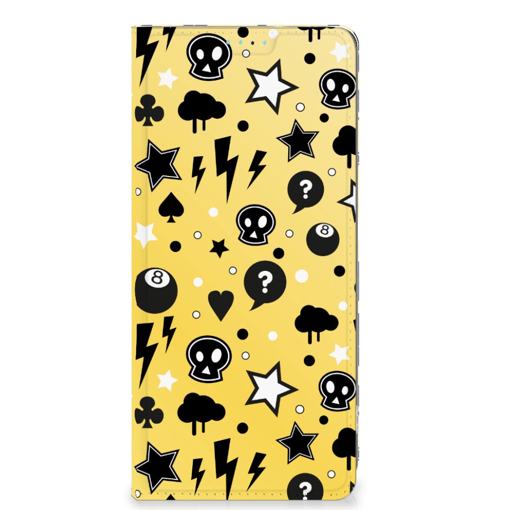Mobiel BookCase OPPO A98 5G Punk Geel