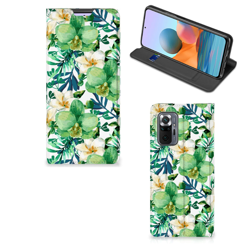 Xiaomi Redmi Note 10 Pro Smart Cover Orchidee Groen
