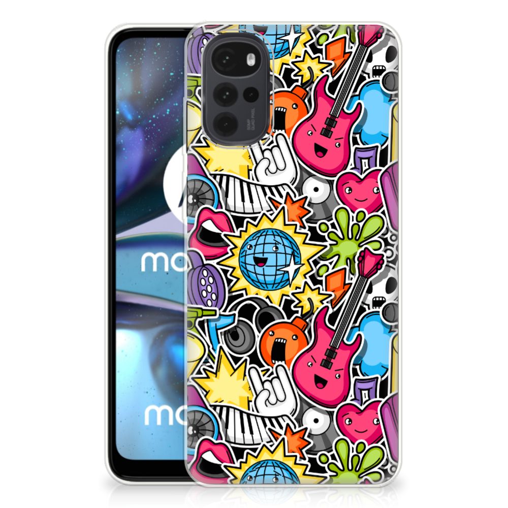Motorola Moto G22 Silicone Back Cover Punk Rock B2C Telecom