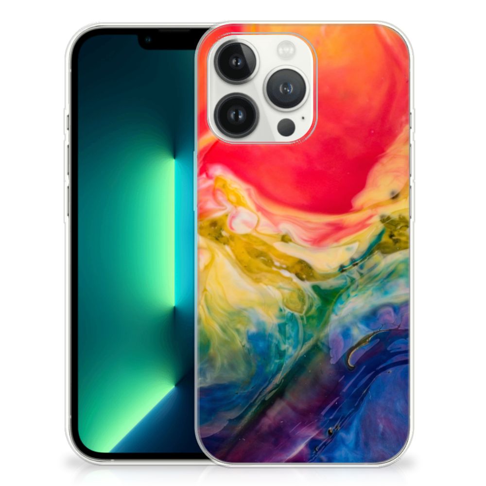 Hoesje maken iPhone 13 Pro Max Watercolor Dark B2C Telecom