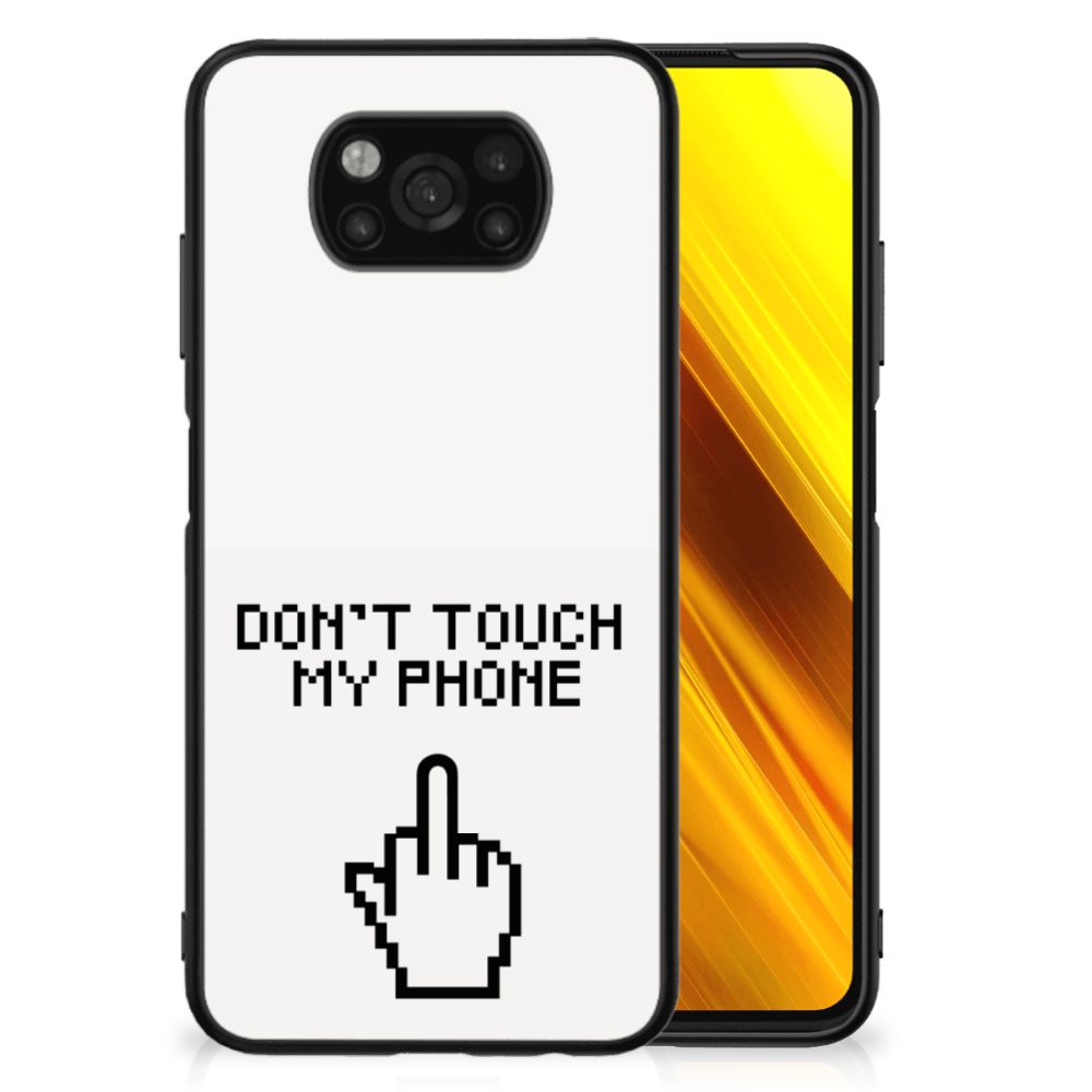 Xiaomi Poco X3 | X3 Pro Telefoon Hoesje Finger Don't Touch My Phone B2C Telecom