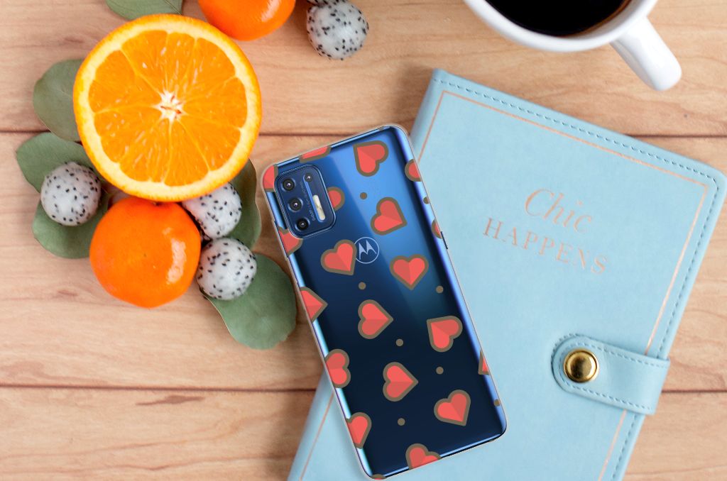 Motorola Moto G9 Plus TPU bumper Hearts B2C Telecom