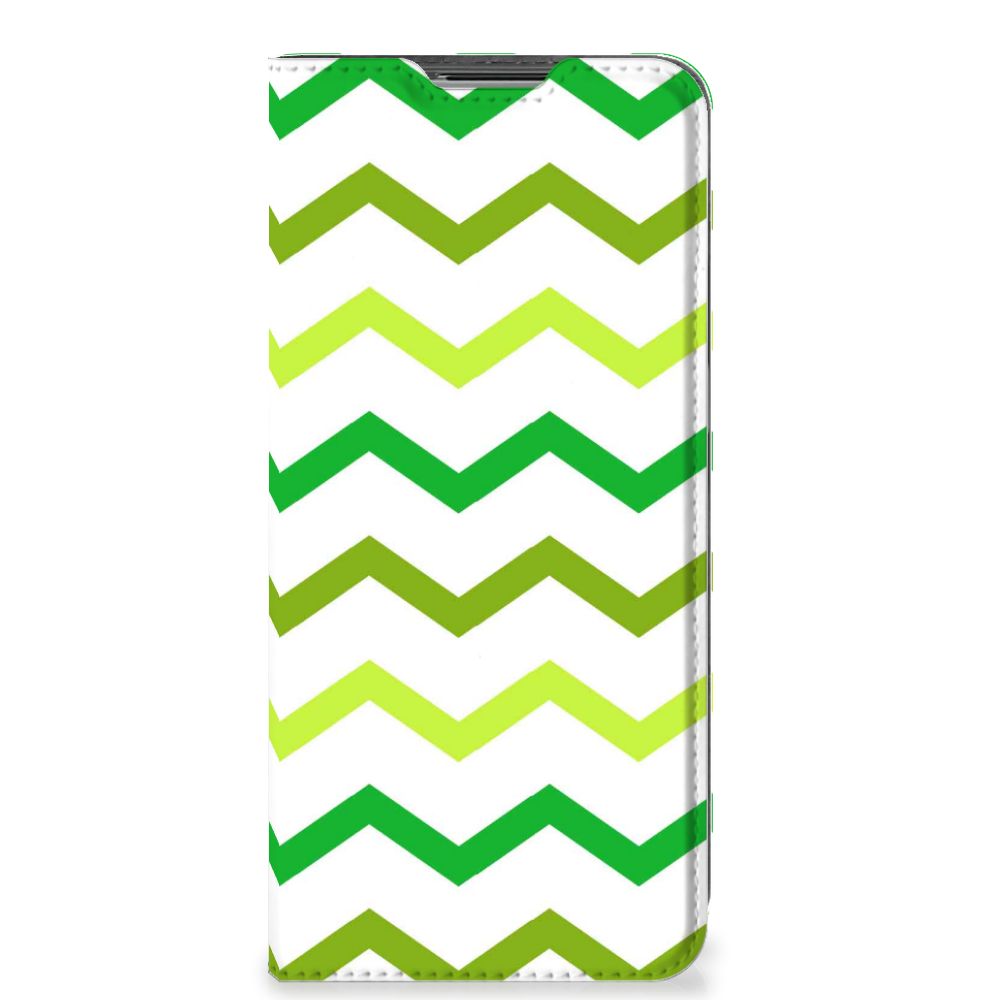 OPPO Find X5 Lite | Reno7 5G Hoesje met Magneet Zigzag Groen - B2C Telecom