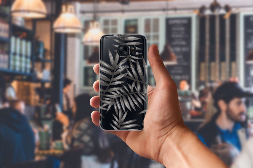 Samsung Galaxy S7 TPU Case Leaves Grey