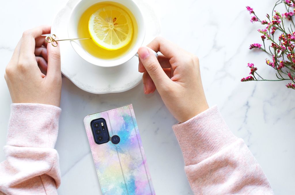 Bookcase Motorola Moto G60s Watercolor Light - B2C Telecom
