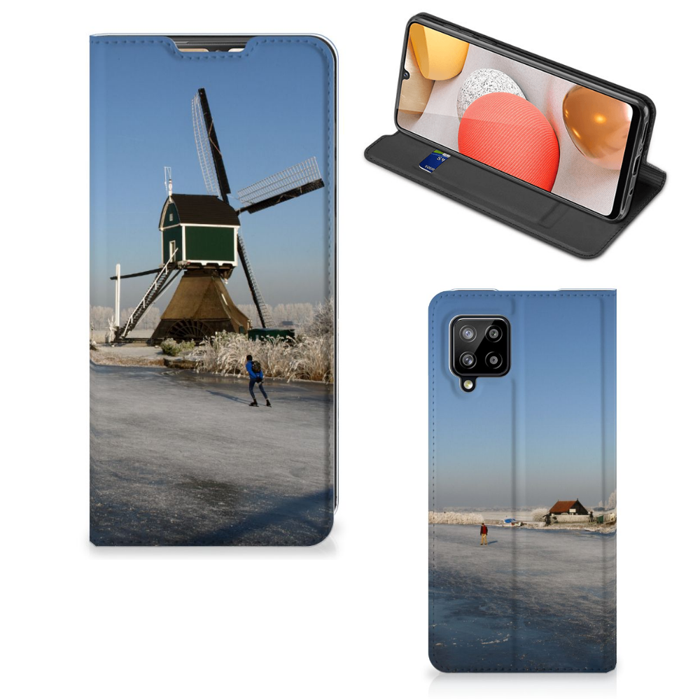 Samsung Galaxy A42 Book Cover Schaatsers - B2C Telecom