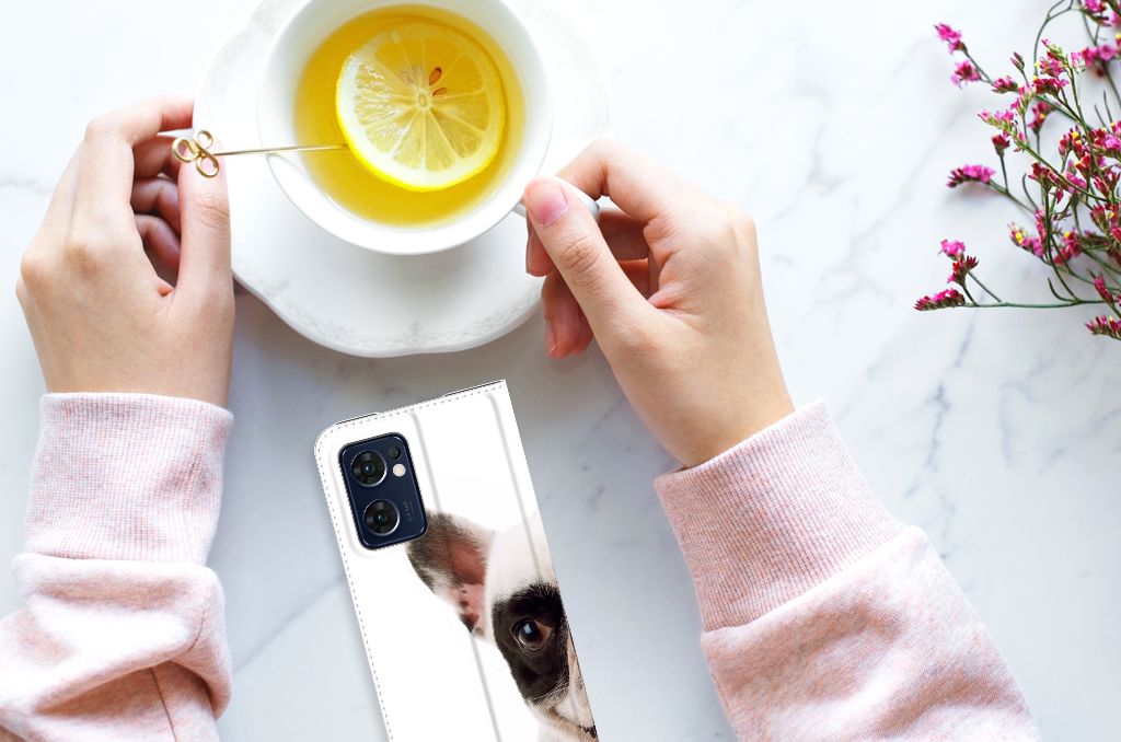 OPPO Find X5 Lite | Reno7 5G Hoesje maken Franse Bulldog - B2C Telecom
