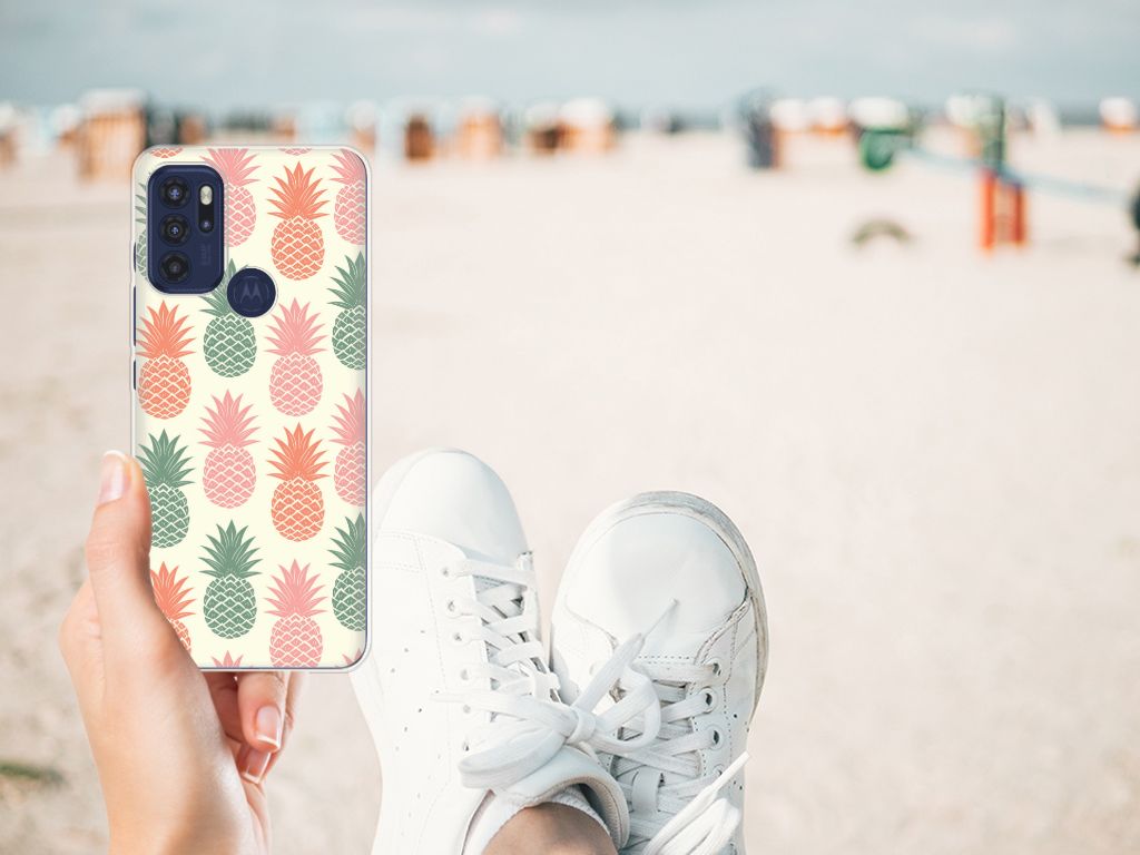 Motorola Moto G60s Siliconen Case Ananas B2C Telecom